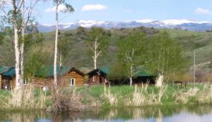 cabins on a lake